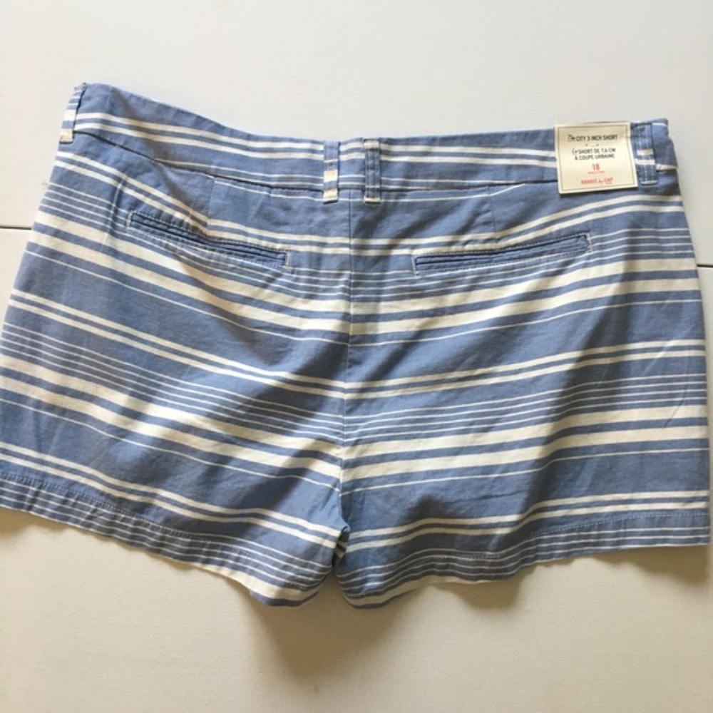 Gap City 3” Short Blue & White Stripe New Plus - Picture 5 of 6